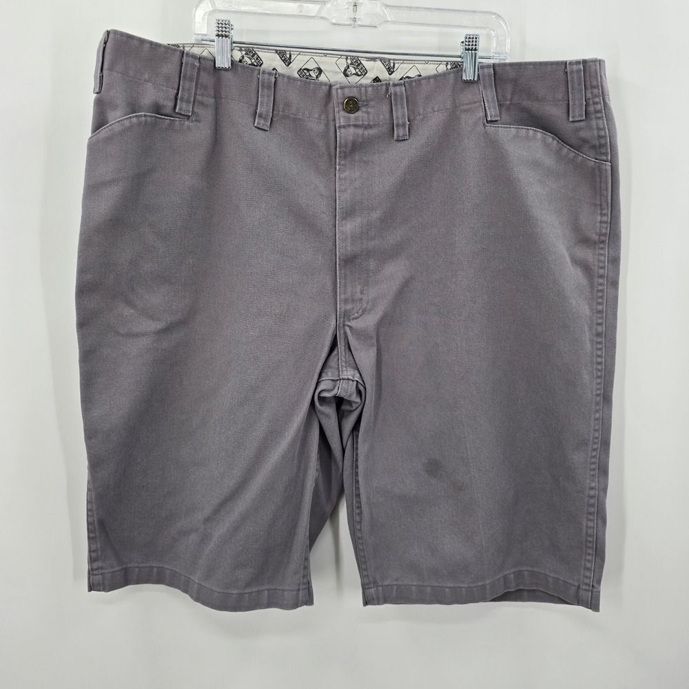 Ben Davis Mens Grey Workwear Shorts Size 46 Style 492 Twill Gorilla Logo Pocket